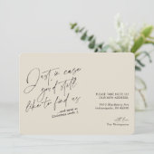 Faire-part Simple moderne Funny Coffee Cream Moving (Debout devant)