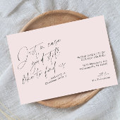 Faire-part Simple moderne Funny Soft Rose et Grey Moving