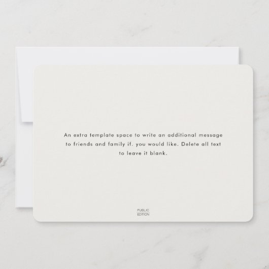 Faire-part Simple moderne Funny Soft Rose et Grey Moving (Dos)