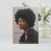 Faire-part simple moderne Gold Border Graduation (Debout devant)