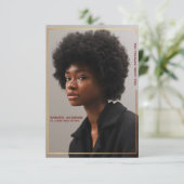 Faire-part simple moderne Gold Border Graduation (Debout devant)