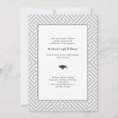 Faire-part Simple Moderne Minimaliste Arché Photo Graduation (Dos)