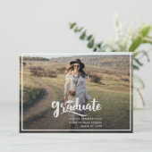 Faire-part Simple Moderne Rustique Diplômé N'importe quelle a (Debout devant)