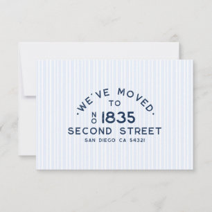 Faire-part Simple Moderne Vintage Nous Avons Changé D'adresse
