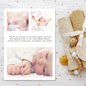 Faire-part Simple présentation de photos naissance bébé