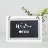 Faire-part Simple Rustique Nous Avons Déménagé Mise à Jour de (Debout devant)