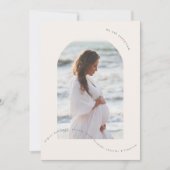 Faire-part simple sauge photos vertes collage grossesse bébé (Devant)