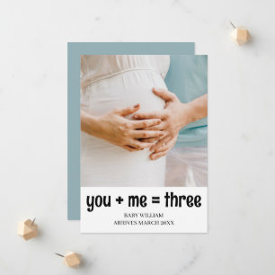 Faire-part Simple You + Me= Trois Ajouter Détails Photo Gross