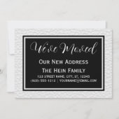 Faire-part Simplement Élégant Nous Avons Déplacé Le Changemen (Devant)