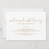 Faire-part Simplement Élégant Script Love Baby Photo Birth (Dos)