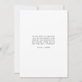 Faire-part Simplement Engagé | Fiançailles Photo Minimalistes (Dos)