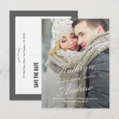 Faire-part Simplement Nous Enregistrer La Carte Postale Date (Devant / Derrière)