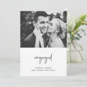 Faire-part Simply Engaged | Annonce de fiançailles photo mini (Debout devant)