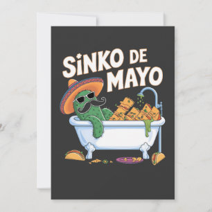 Faire-part Sinko de Mayo Cinco De Mayo Cactus Drôle