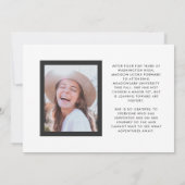 Faire-part Slate and White Congrats Grad Two - Diplôme photo (Dos)