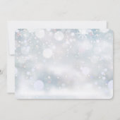 Faire-part Snowflakes hiver Merci photo bébé naissance (Dos)