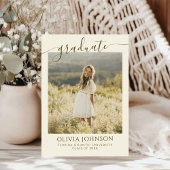 Faire-part Soft Sand 4 Photos Graduation Party