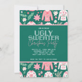 Faire-part Soirée de Noël mignonne et douce (Devant)