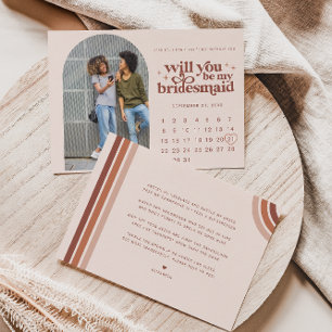 Faire-part Sois ma demoiselle d'honneur Photo & Calendrier