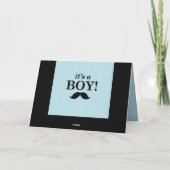 Faire-part Son un garçon - conception de moustache (Dos)