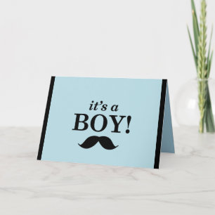 Faire-part Son un garçon - conception de moustache