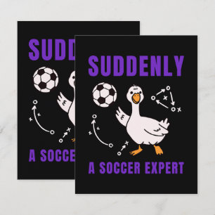 Faire-part Soudain un expert de football