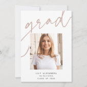 Faire-part Sous-couche Grad | Diplôme photo (Devant)