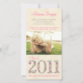 Faire-part Spring Blossoms de la classe de 2011 Graduation Ph (Devant)