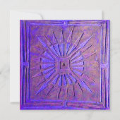 Faire-part STAR DU MATIN, bleu vif, blanc (Devant)