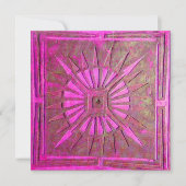 Faire-part STAR DU MATIN, rose vif, blanc violet (Devant)