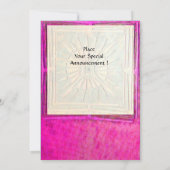 Faire-part STAR DU MATIN, rose vif, blanc violet (Dos)