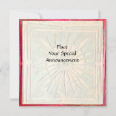 Faire-part STAR DU MATIN, rouge vif (Dos)