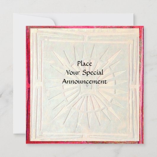 Faire-part STAR DU MATIN, rouge vif (Dos)