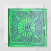 Faire-part STAR DU MATIN, vert clair blanc (Devant)