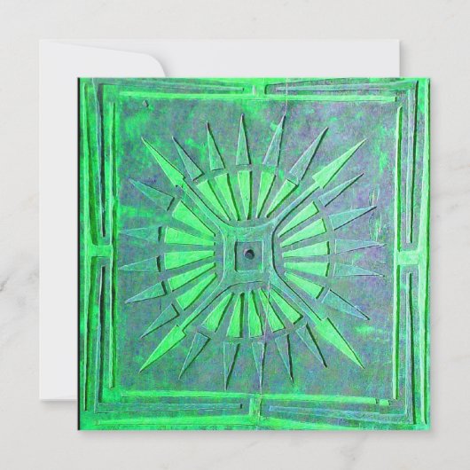 Faire-part STAR DU MATIN, vert clair blanc (Devant)