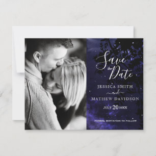 Faire-part Starry Night Celestial Sky Photo Enregistrer la da