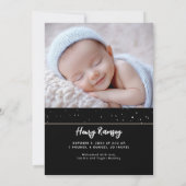 Faire-part Stars Celestial mignon Photos de nouveau-nés (Dos)