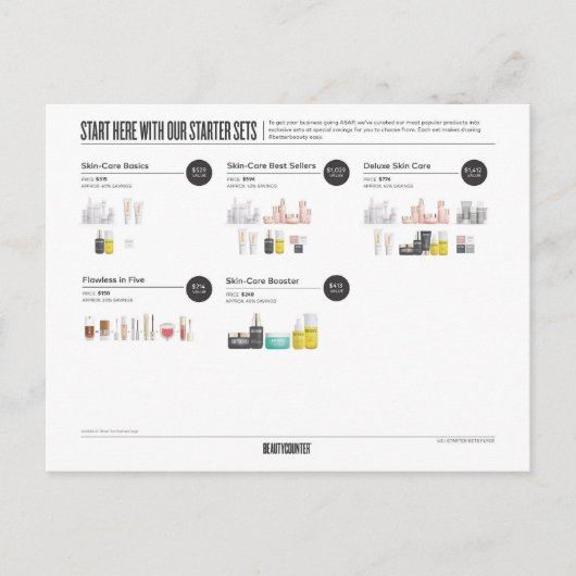 Faire-part Starset Carte Postale Beautycounter (Devant)