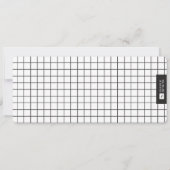 Faire-part Statistiques de bébé simples Monogramme vert 2 Pho (Dos)