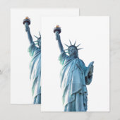 Faire-part Statue de la liberté (Devant / Derrière)