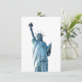 Faire-part Statue de la liberté (Debout devant)