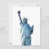 Faire-part Statue de la liberté (Dos)