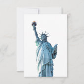 Faire-part Statue de la liberté (Dos)