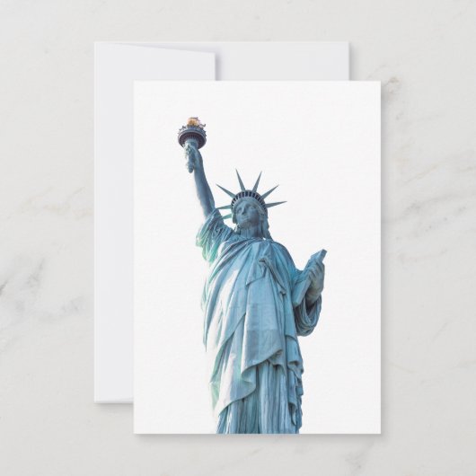 Faire-part Statue de la liberté (Dos)