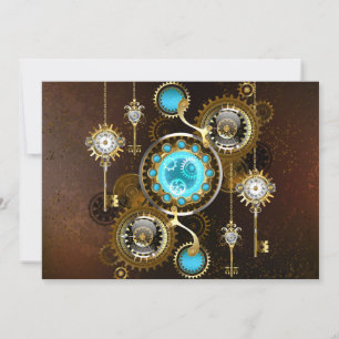 Faire-part Steampunk Rusty Background