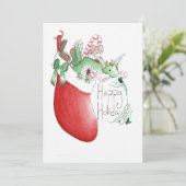 Faire-part Stocking Dragon for the Holidays (Debout devant)