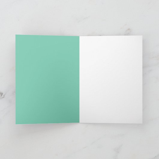 FAIRE-PART STORK GARÇON BABY SHOWER BLUE GEM MONOGRAM (Intérieur)