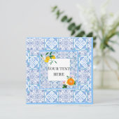 Faire-part style méditerranéen,citron,style amalfi, (Debout devant)