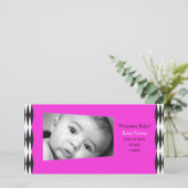 Faire-part Style rose (Debout devant)