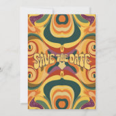 Faire-part style super rétro les années 70 seventies soixante (Dos)